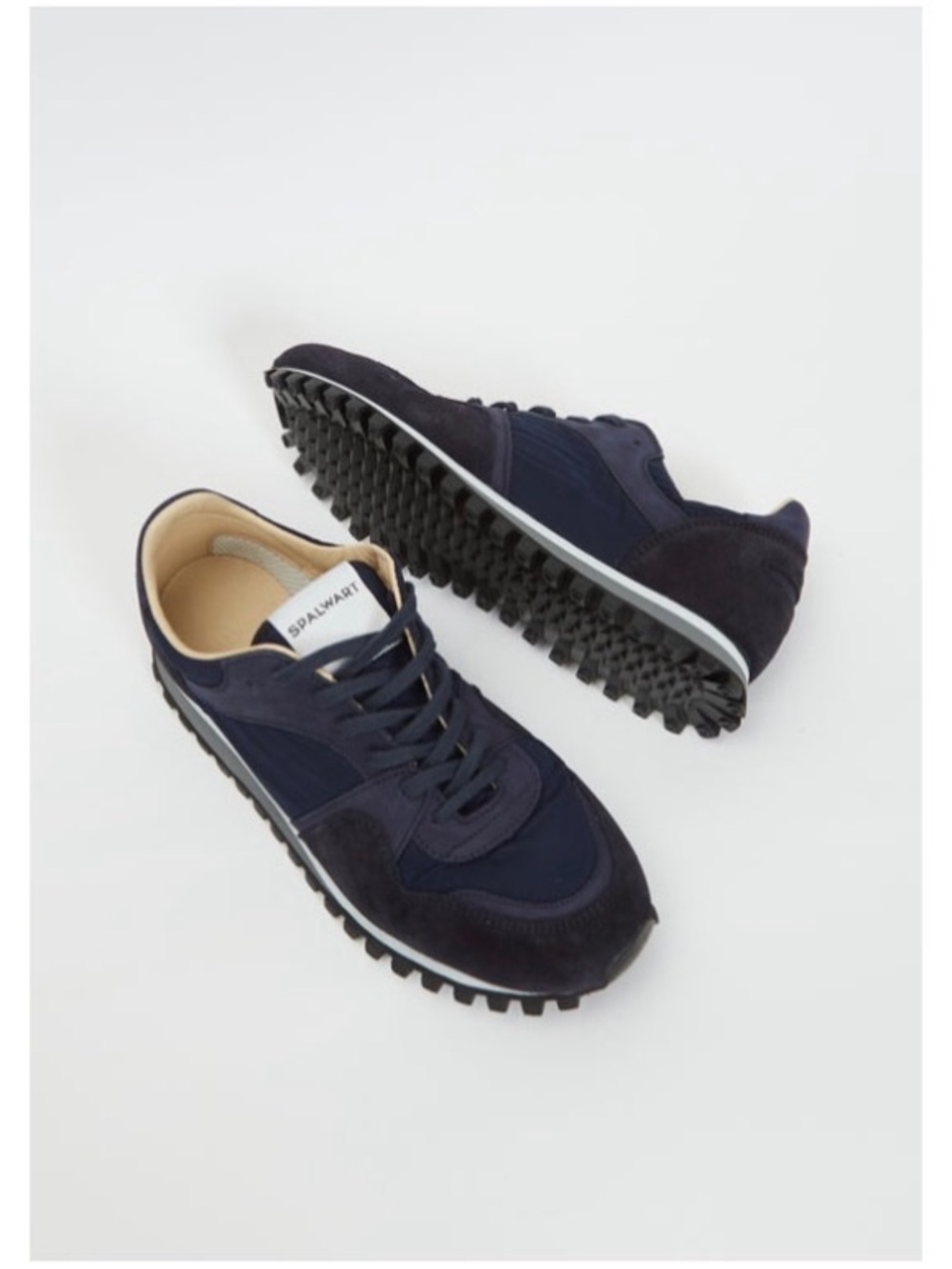 Spalwart Men’s Sz US 10 Navy Blue Suede Sneakers Marathon Trail Low